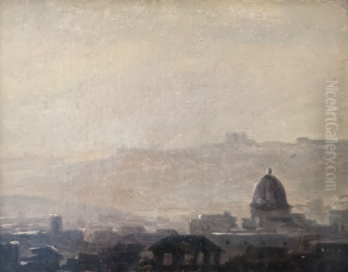 View of Rome in the Morning Oil Painting by Pierre-Henri de Valenciennes