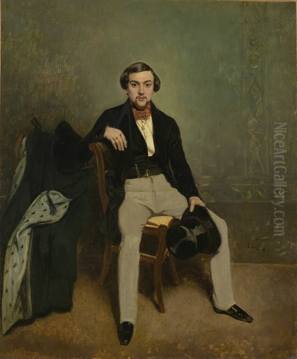 Monsieur Dubreuil Oil Painting by Octave Tassaert