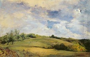 Paysage, grand ciel