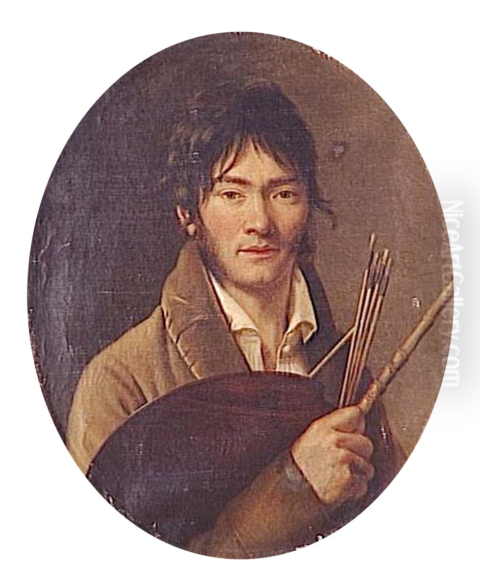 Self-portrait Oil Painting by Henri-Francois Riesener