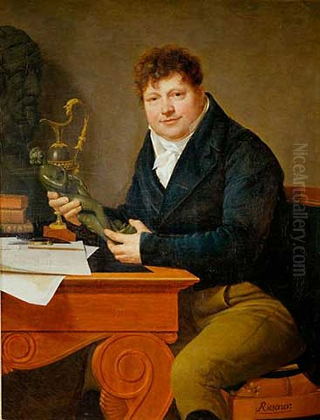 Antoine Andre Ravrio (1759-1814) Oil Painting by Henri-Francois Riesener