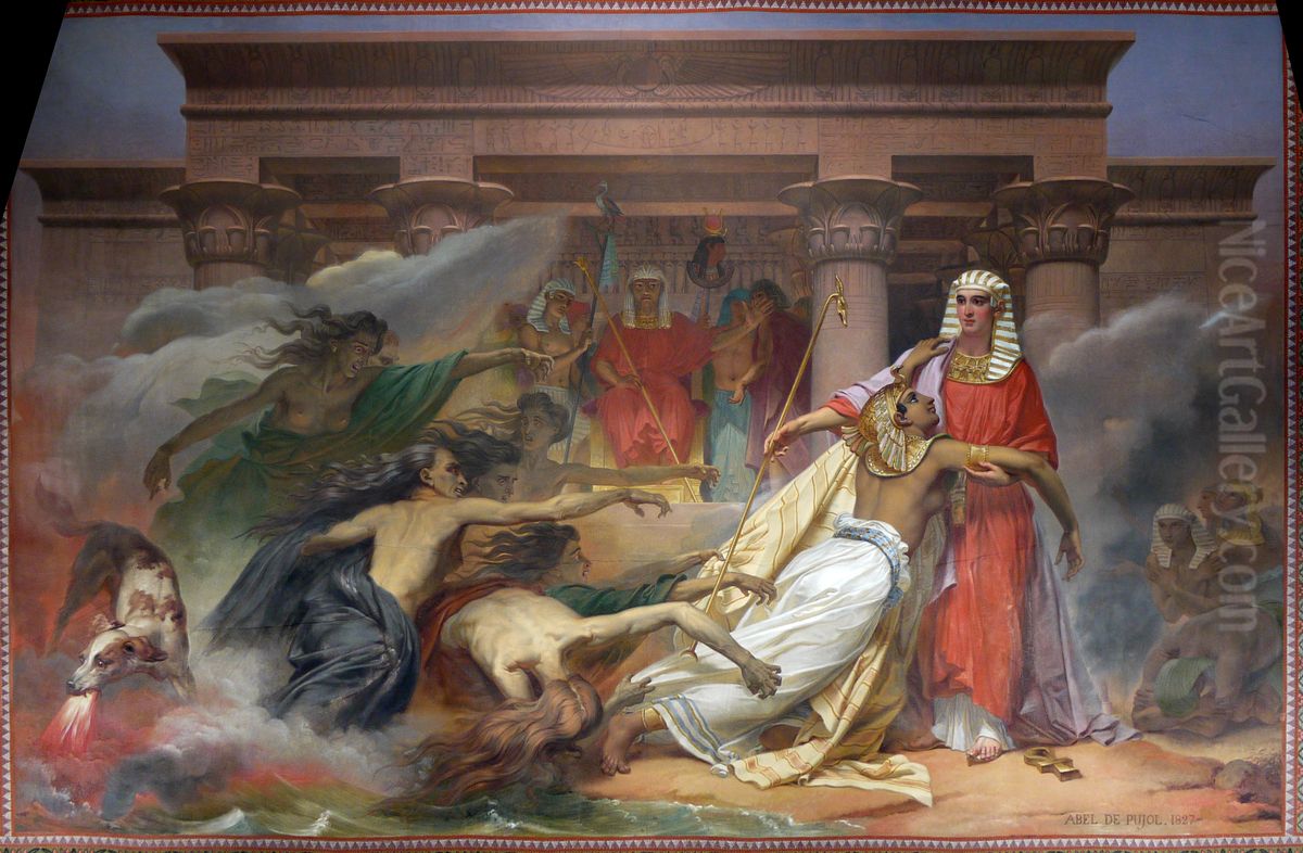 L'Egypte sauvee par Joseph Oil Painting by Abel De Pujol
