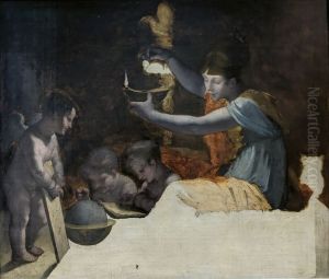 Minerve eclairant les genies des Arts et des Sciences