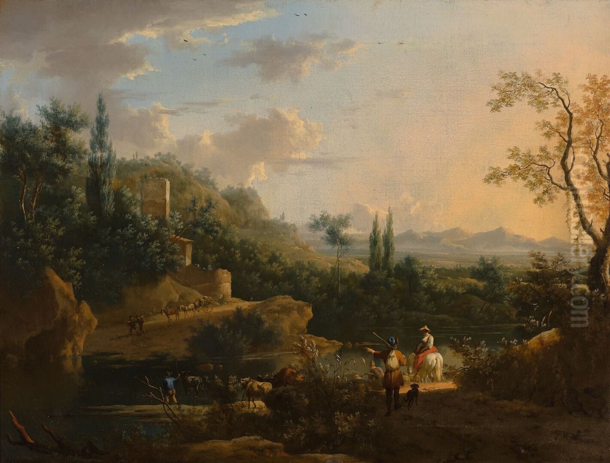 Bergachtig landschap Oil Painting by Frederik de Moucheron