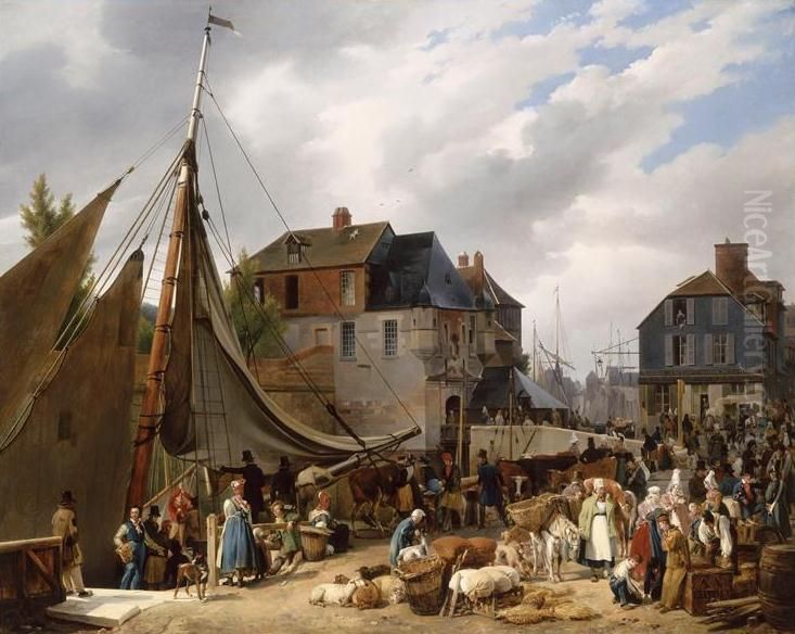 Embarquement de bestiaux sur le 
