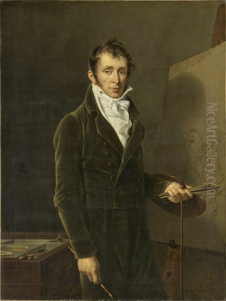 Carle Vernet (1758 - 1836) , peintre Oil Painting by Robert Lefevre
