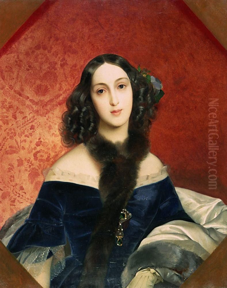 Portrait of M. A  Beck Oil Painting by Karl Bryullov