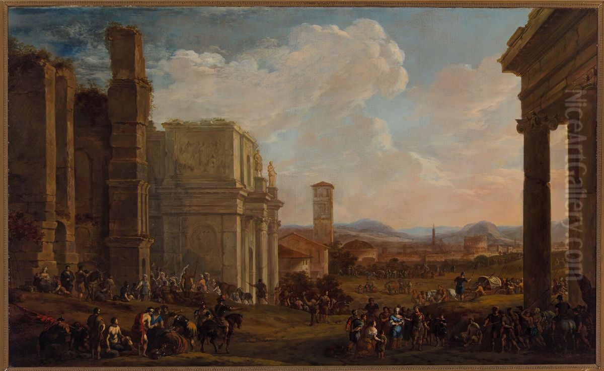 De grootmoedigheid van Scipio? Oil Painting by Jacob Van Der Ulft