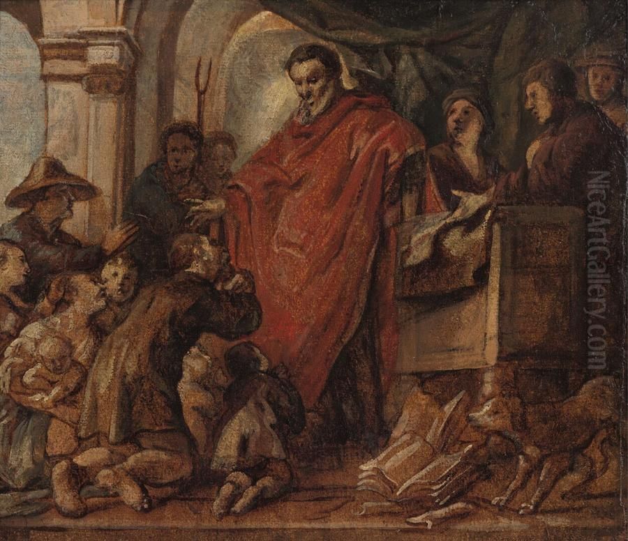 Saint Ivo Oil Painting by Jacob Jordaens