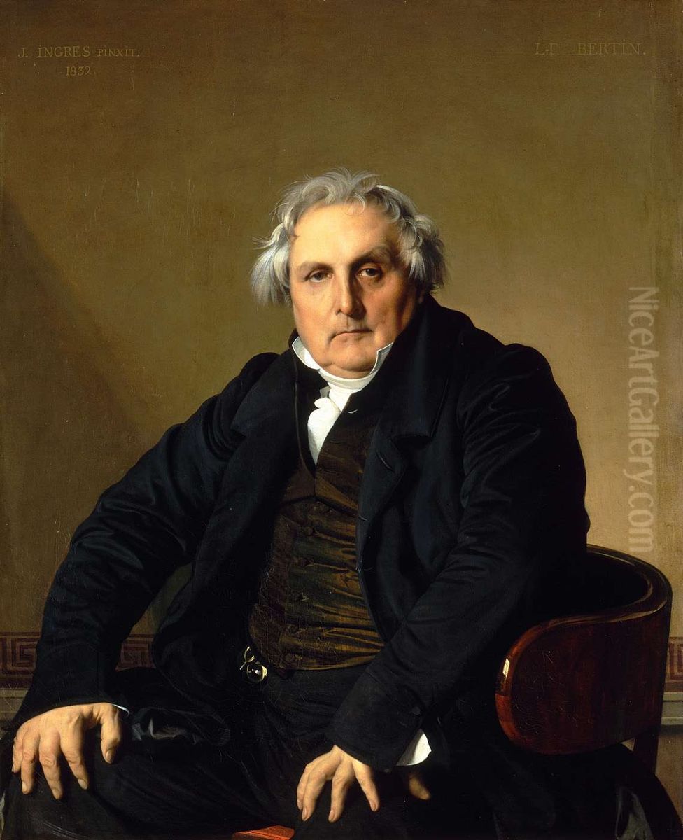 Portrait of Monsieur Bertin Oil Painting by Jean Auguste Dominique Ingres