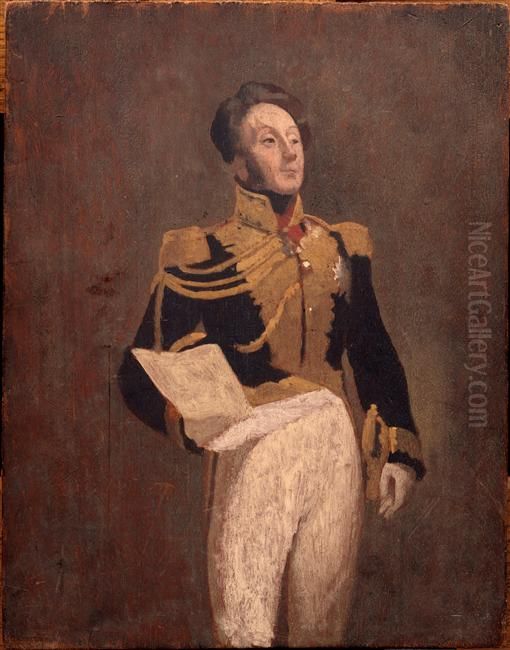 Le vicomte Sosthene de La Rochefoucauld, directeur des Beaux-Arts sous Charles X Oil Painting by Francois Joseph Heim