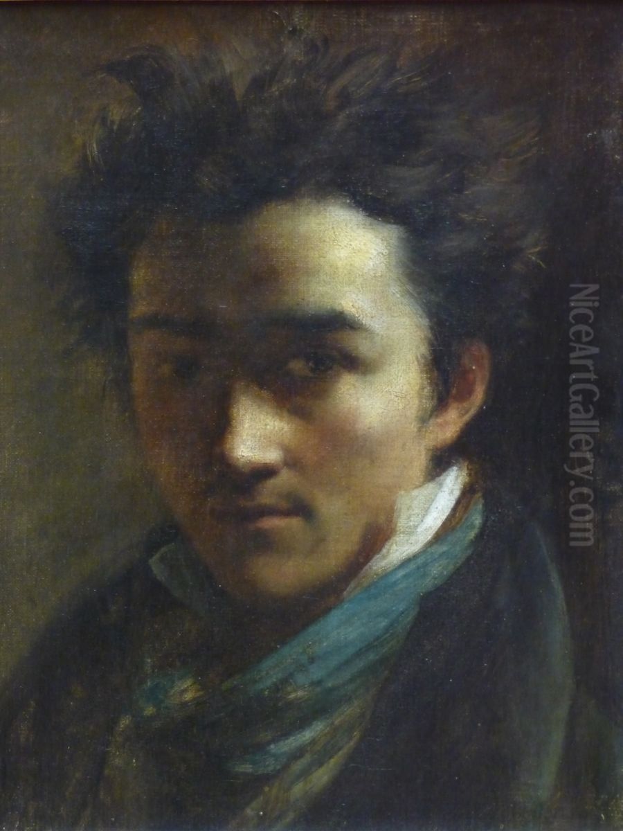 Alexandre Colin Oil Painting by Theodore Gericault
