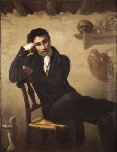 Portrait d'un artiste dans son atelier