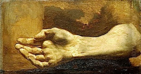 Etude de bras et de main realise par Gericault por son oeuvre Le Radeau de la Meduse Oil Painting by Theodore Gericault