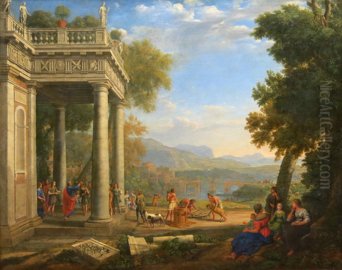 David sacre roi par Samuel Oil Painting by Claude Lorrain (Claude Gellee)