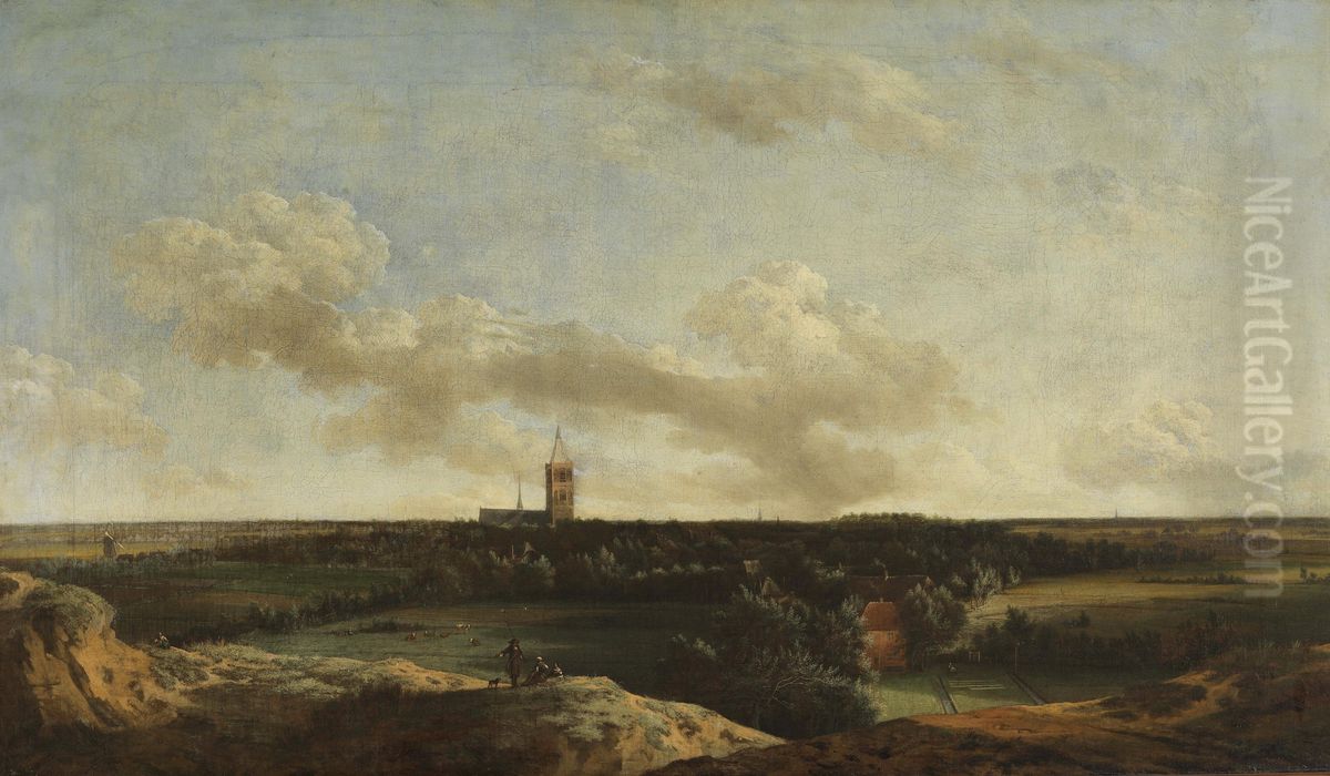 Gezicht op Noordwijk Oil Painting by Jan Vermeer van Haarlem the Elder