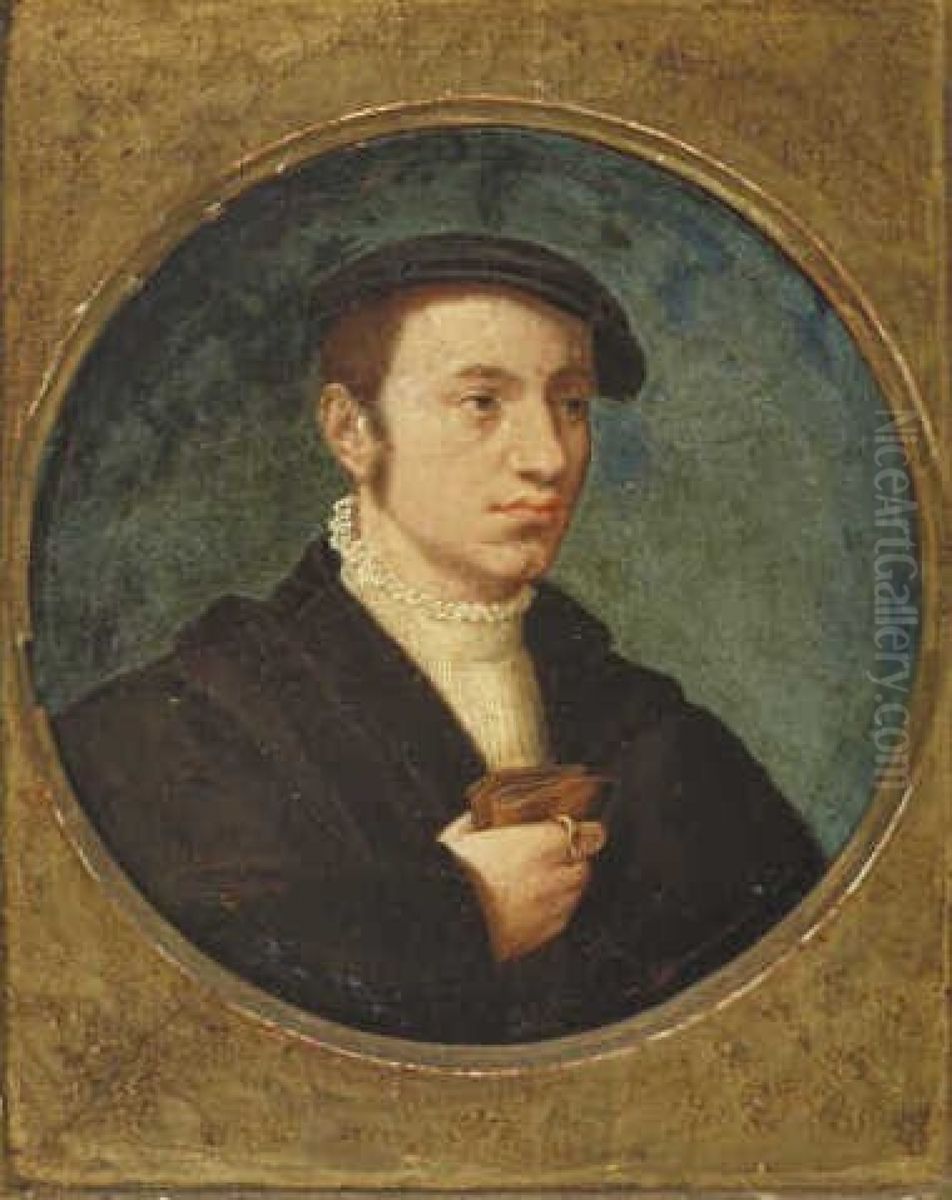 Jonge man met baret Oil Painting by Corneille De Lyon