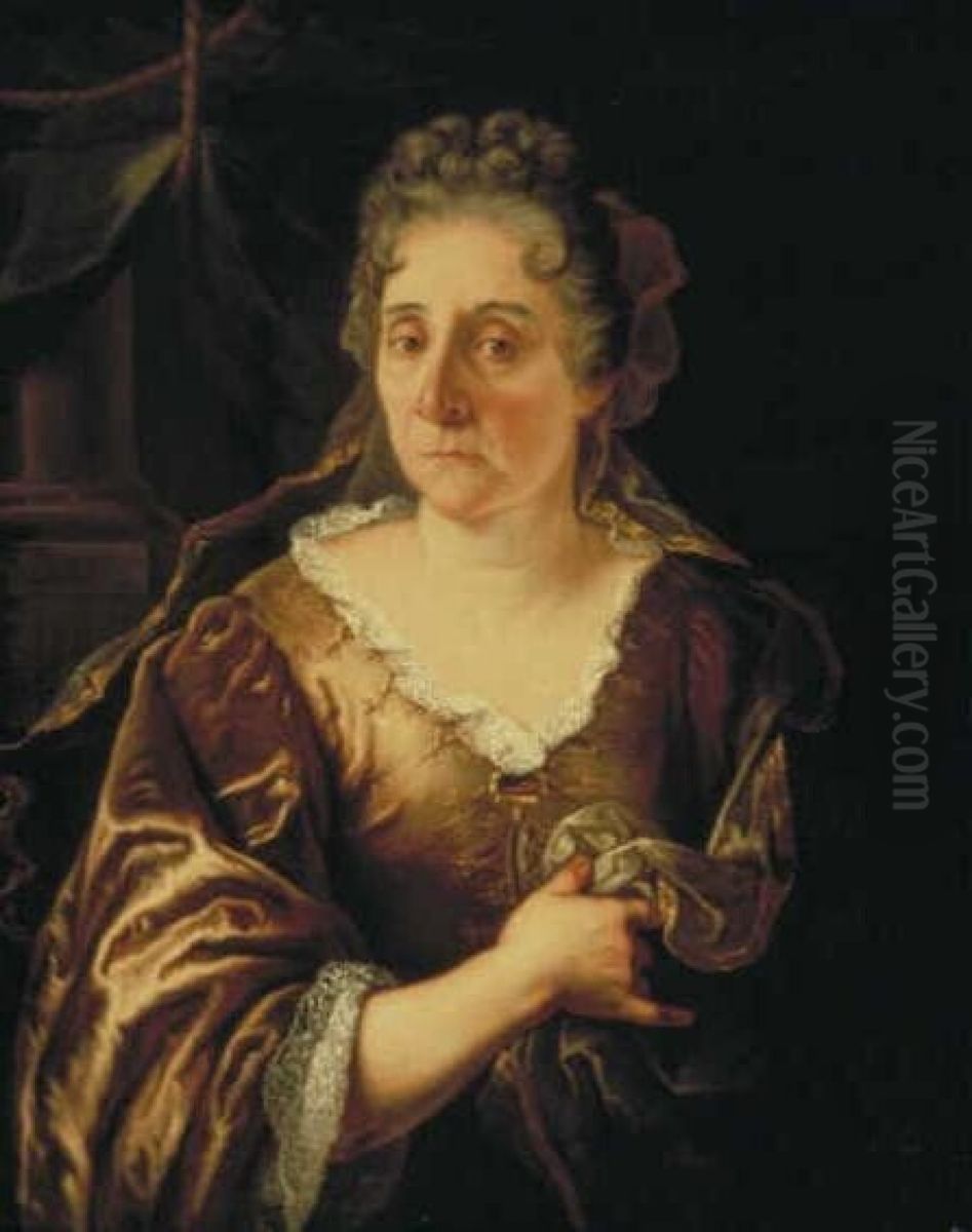 Portret van de schilderes Rachel Ruysch Oil Painting by Juriaen Pool