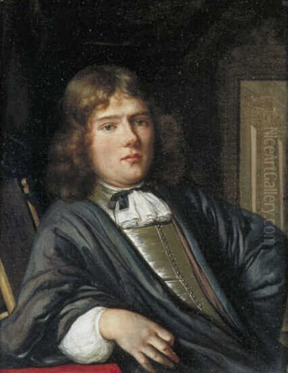 Portret van Melchior Maashoeck Oil Painting by Eglon van der Neer