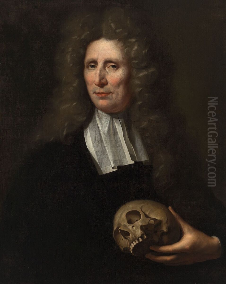 Portret van professor Frederik Ruysch Oil Painting by Juriaen Pool