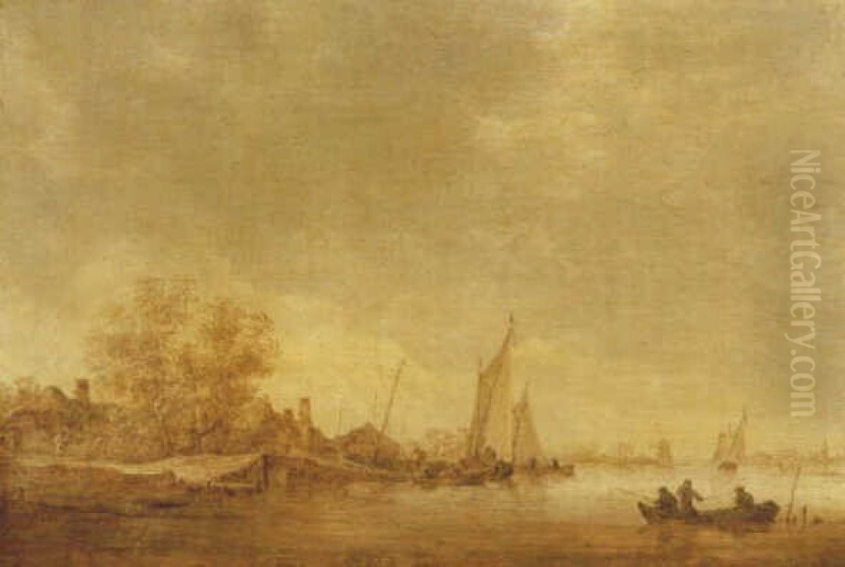 Riviergezicht Oil Painting by Jan van Goyen