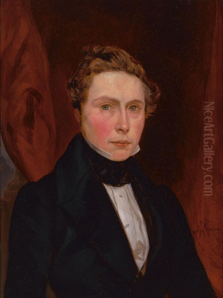 Zelfportret Oil Painting by Ary Johannes Lamme