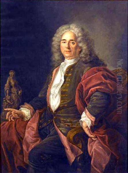Portrait of Robert Le Lorrain Oil Painting by Hubert Drouais