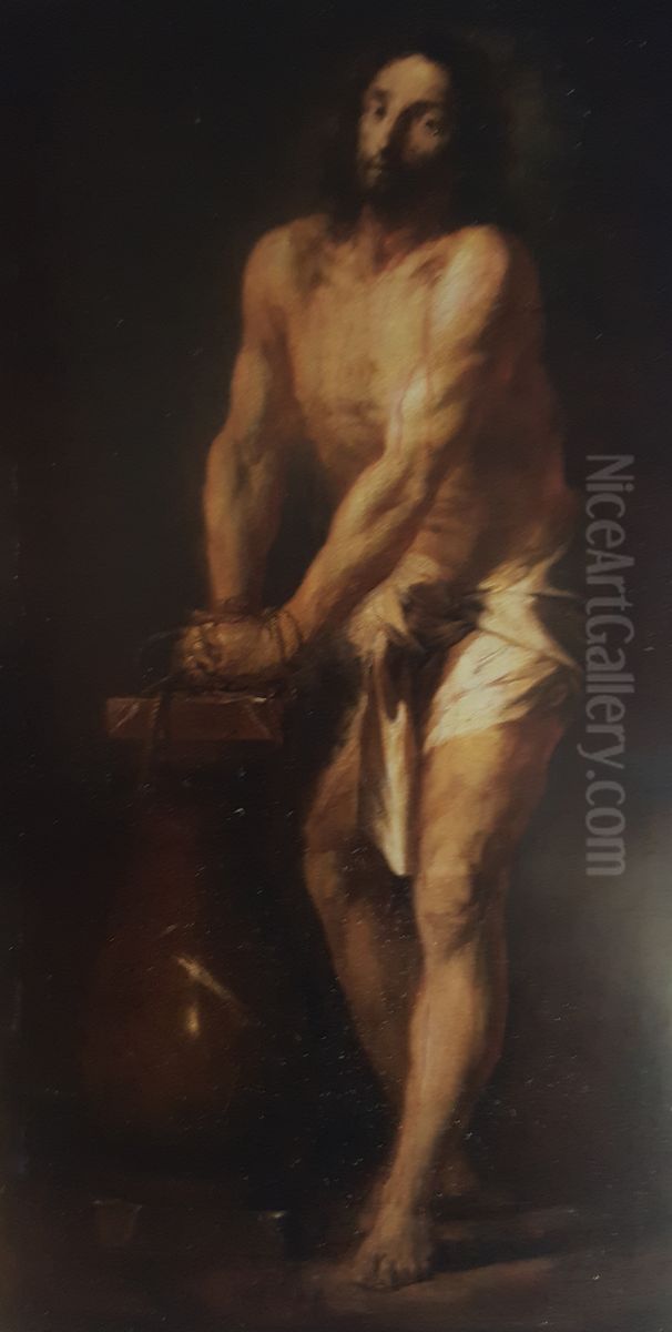 Christ at the column Oil Painting by Michael Willmann