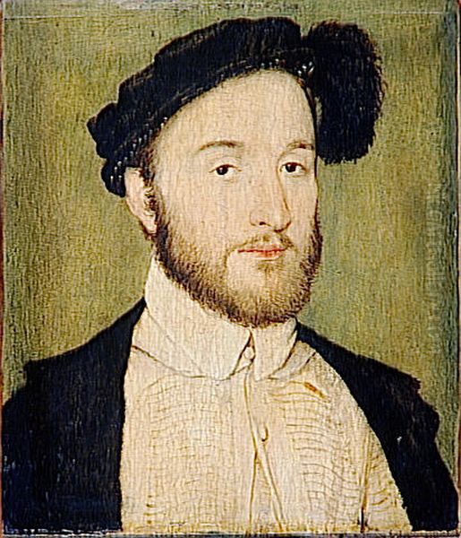 Charles de La Rochefoucauld, comte de Randan Oil Painting by Corneille De Lyon