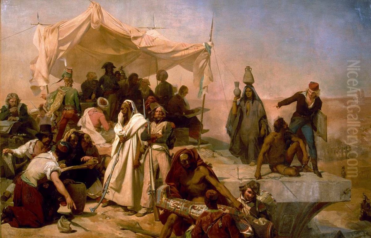 L'Expedition d'Egypte sous les ordres de Bonaparte (in 1798) Oil Painting by Leon Cogniet
