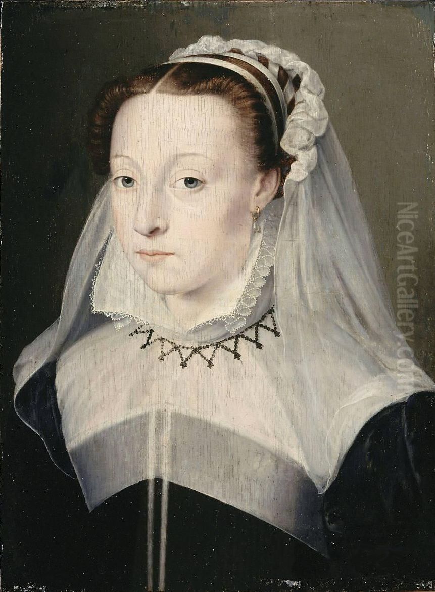 Portrait de femme inconnue Oil Painting by Francois Clouet