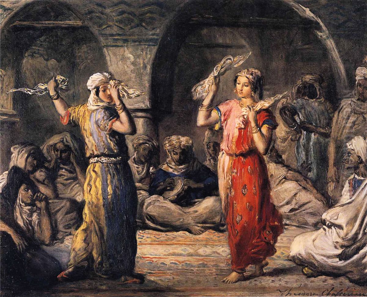Danseuses mauresques Oil Painting by Theodore Chasseriau