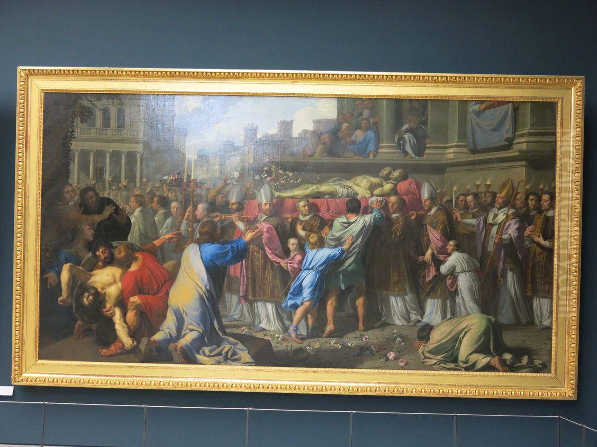 Translation des corps de saint Gervais et de saint Protais Oil Painting by Philippe de Champaigne