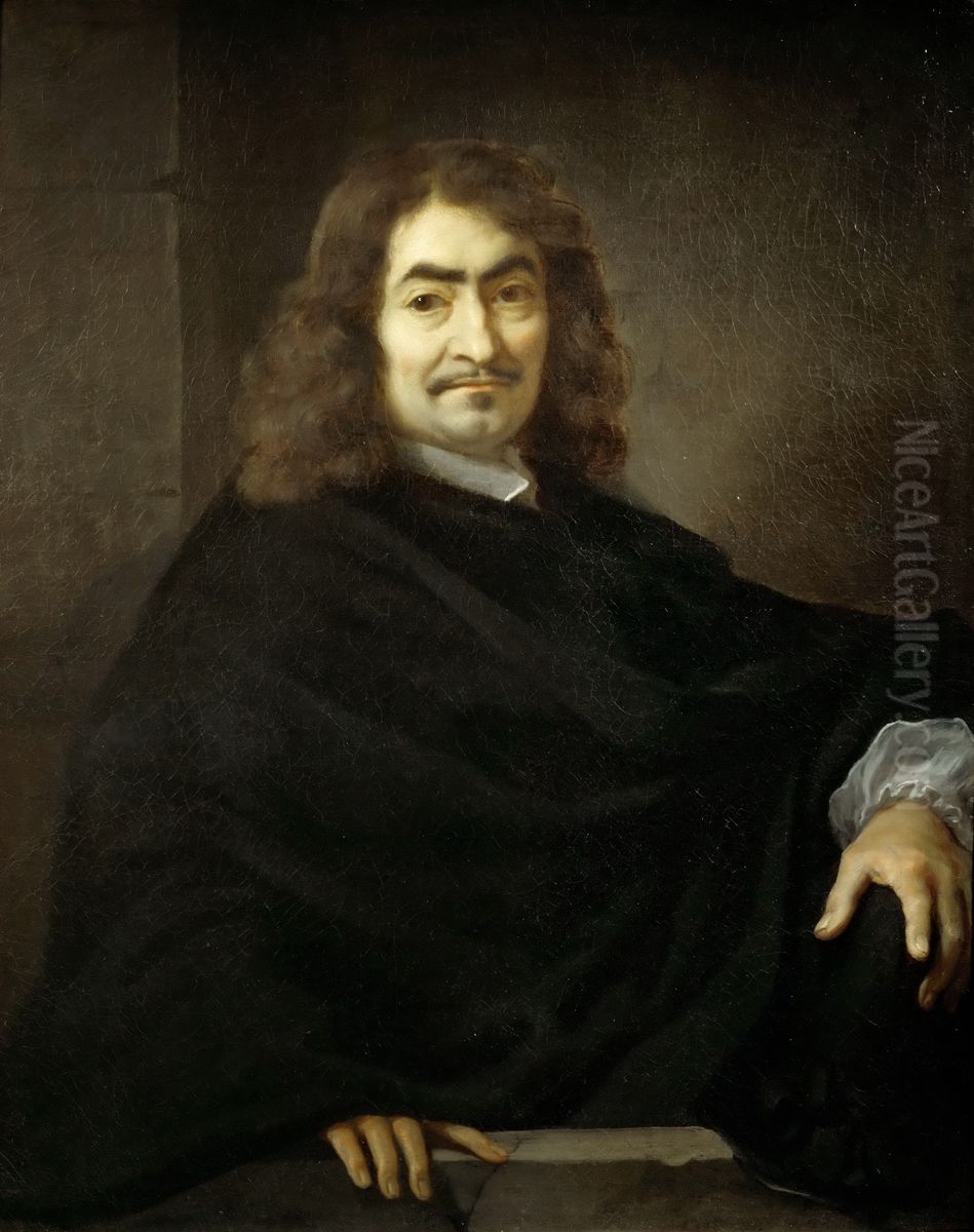 Presumed Portrait of Rene Descartes Oil Painting by Sebastien Bourdon