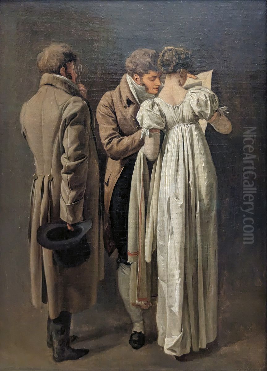 Les amateurs d'estampes. Oil Painting by Louis-Leopold Boilly