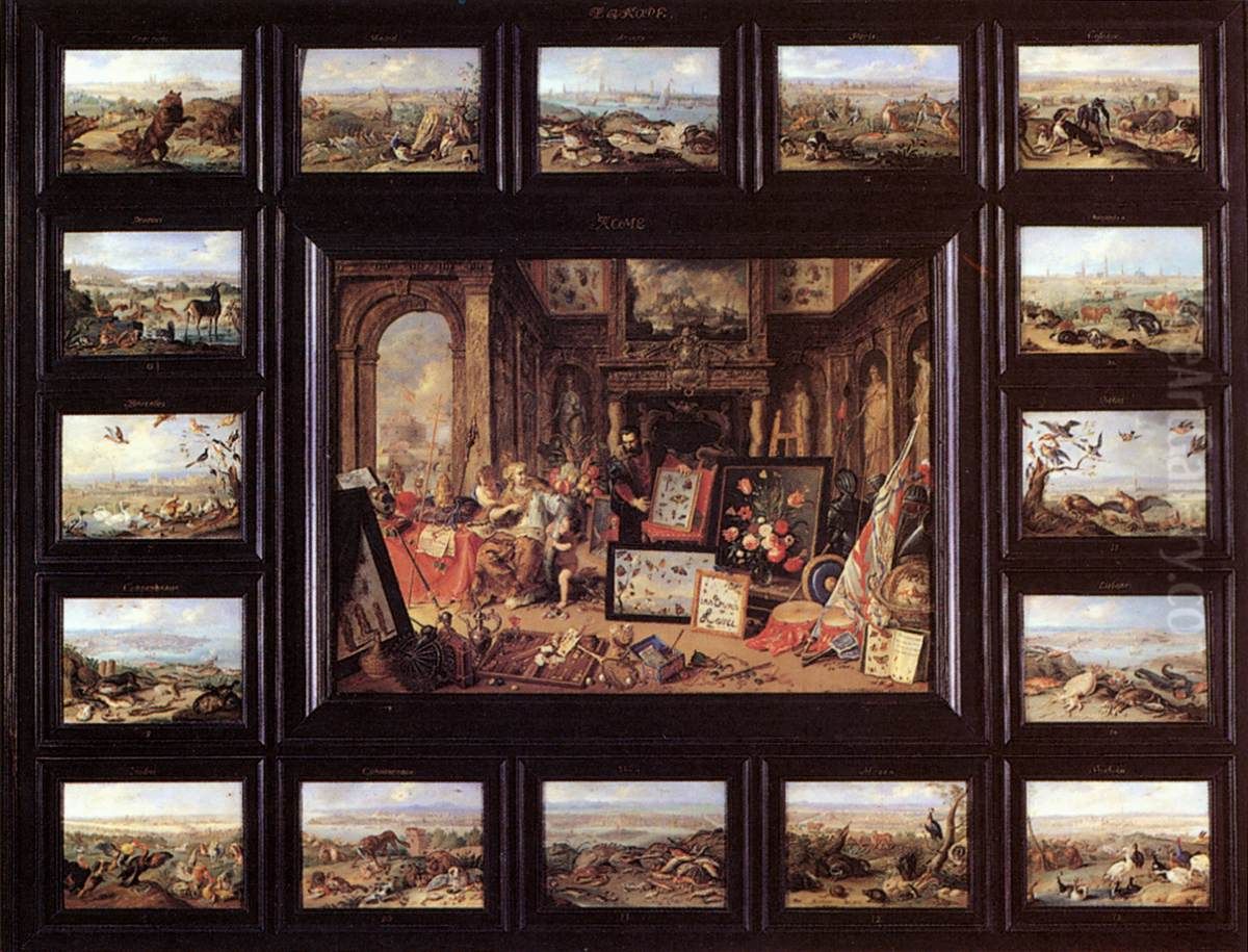The Continent of Europe Oil Painting by Jan van Kessel the Elder