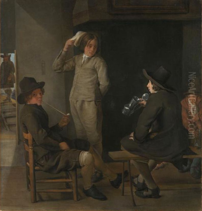 Tavern scene Oil Painting by Michiel Sweerts