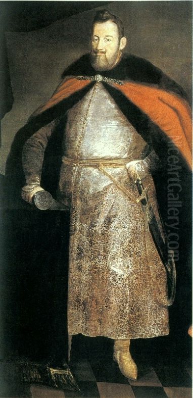 Portrait ofJerzy Ossolinski. Oil Painting by Peter Danckerts de Rij