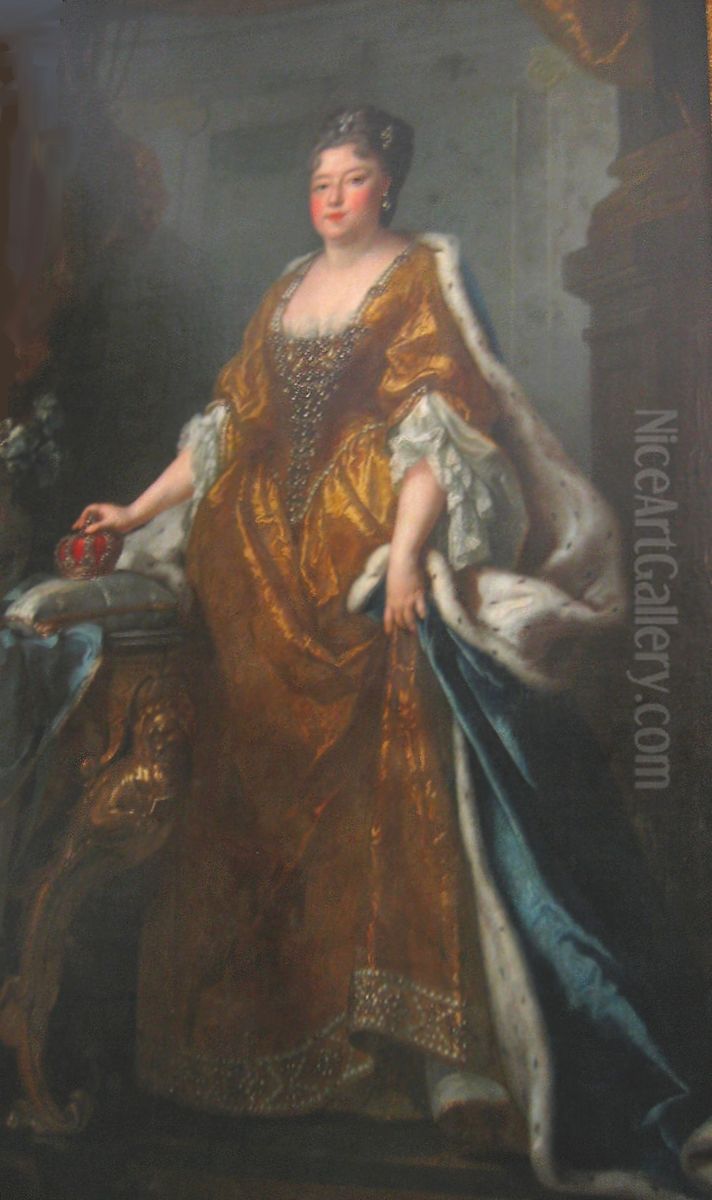 Portret Teresy Kunegundy Sobieskiej Oil Painting by Joseph Vivien