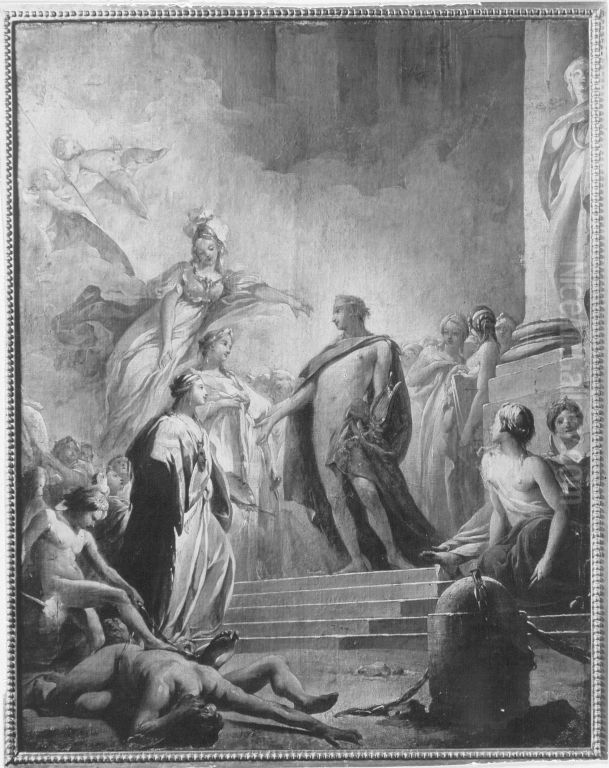 Allegorische Szene Oil Painting by Christian Winck