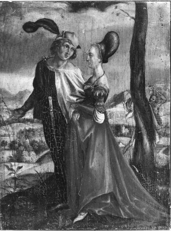 Der Spaziergang (nach Durers Kupferstich B. 94) Oil Painting by Albrecht Durer