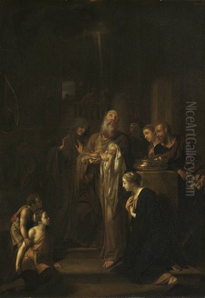 Die Darbringung im Tempel Oil Painting by Adriaen Van Der Werff