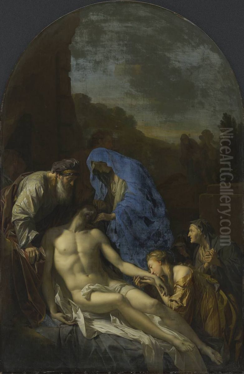 Die Grablegung Christi Oil Painting by Adriaen Van Der Werff