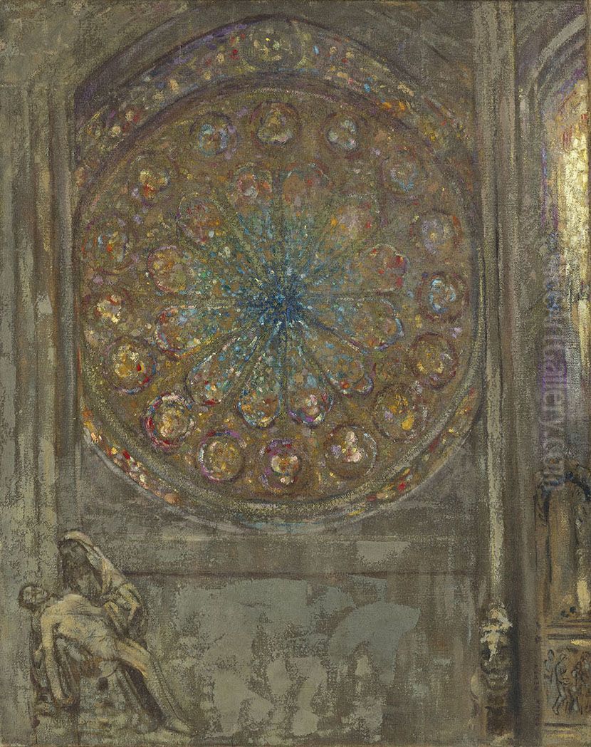 Die Kathedrale Oil Painting by Odilon Redon