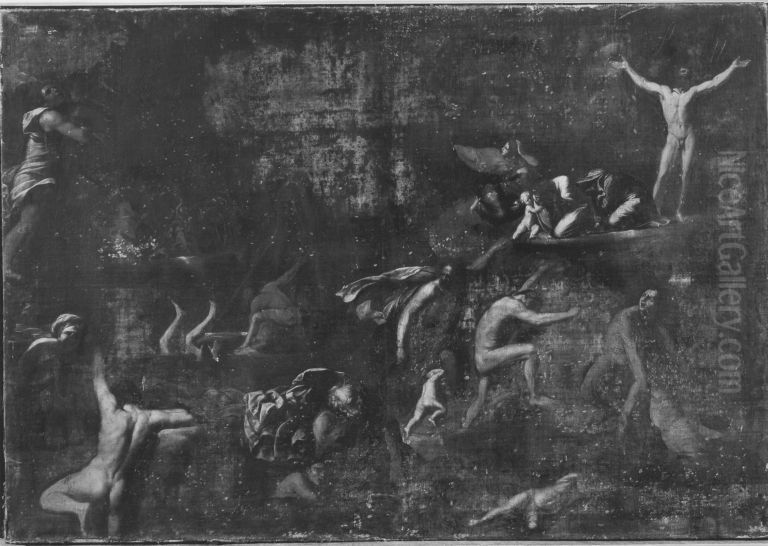 Die Sintflut Oil Painting by Annibale Carracci