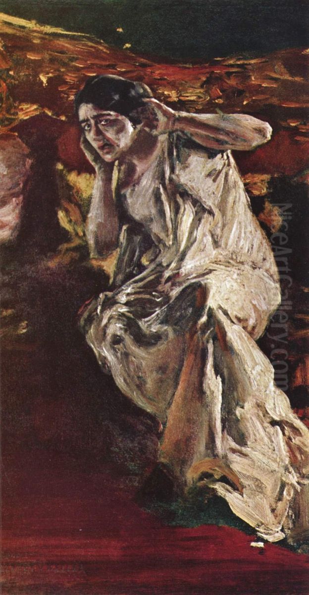 DieTanzerin Madeleine Oil Painting by Albert von Keller