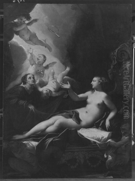 Danae Oil Painting by Antonio Bellucci