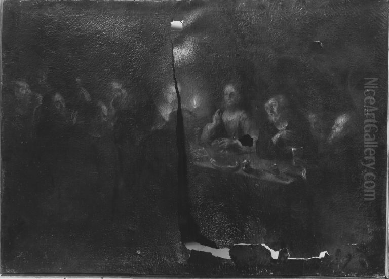 Das letzte Abendmahl Oil Painting by Godfried Schalcken