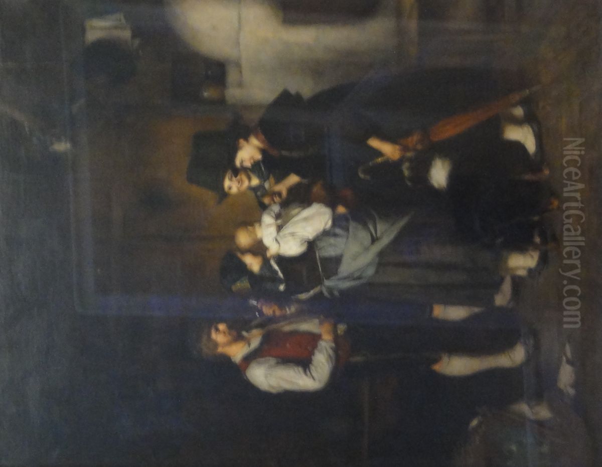 The Visit Oil Painting by Franz Defregger