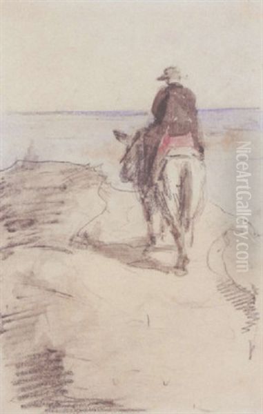 The brother on the mule Oil Painting by Franz Marc
